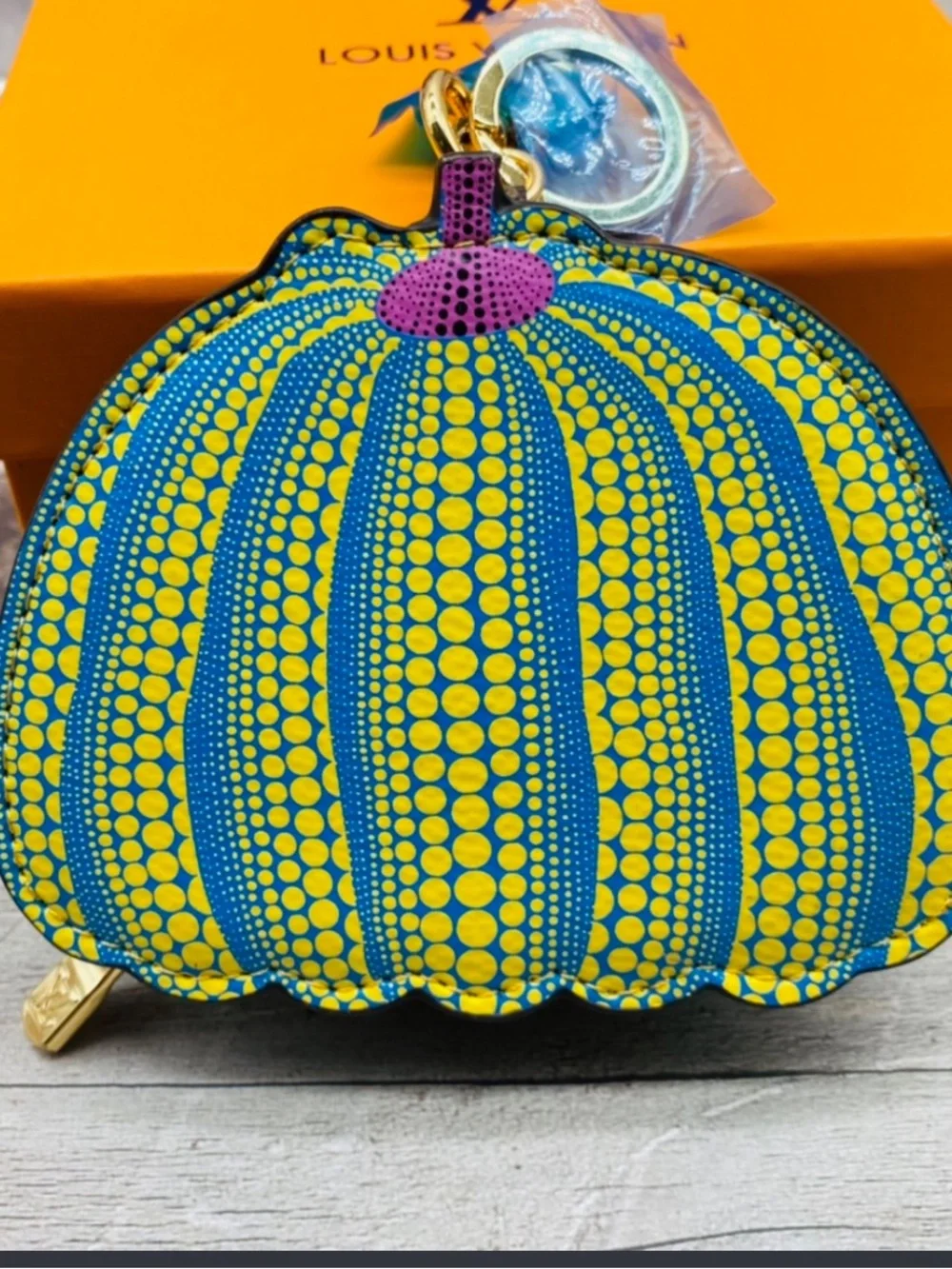 🎃 Louis. Vuitton. Limited Edition YK Pumpkin Zipper Coin Purse 👜